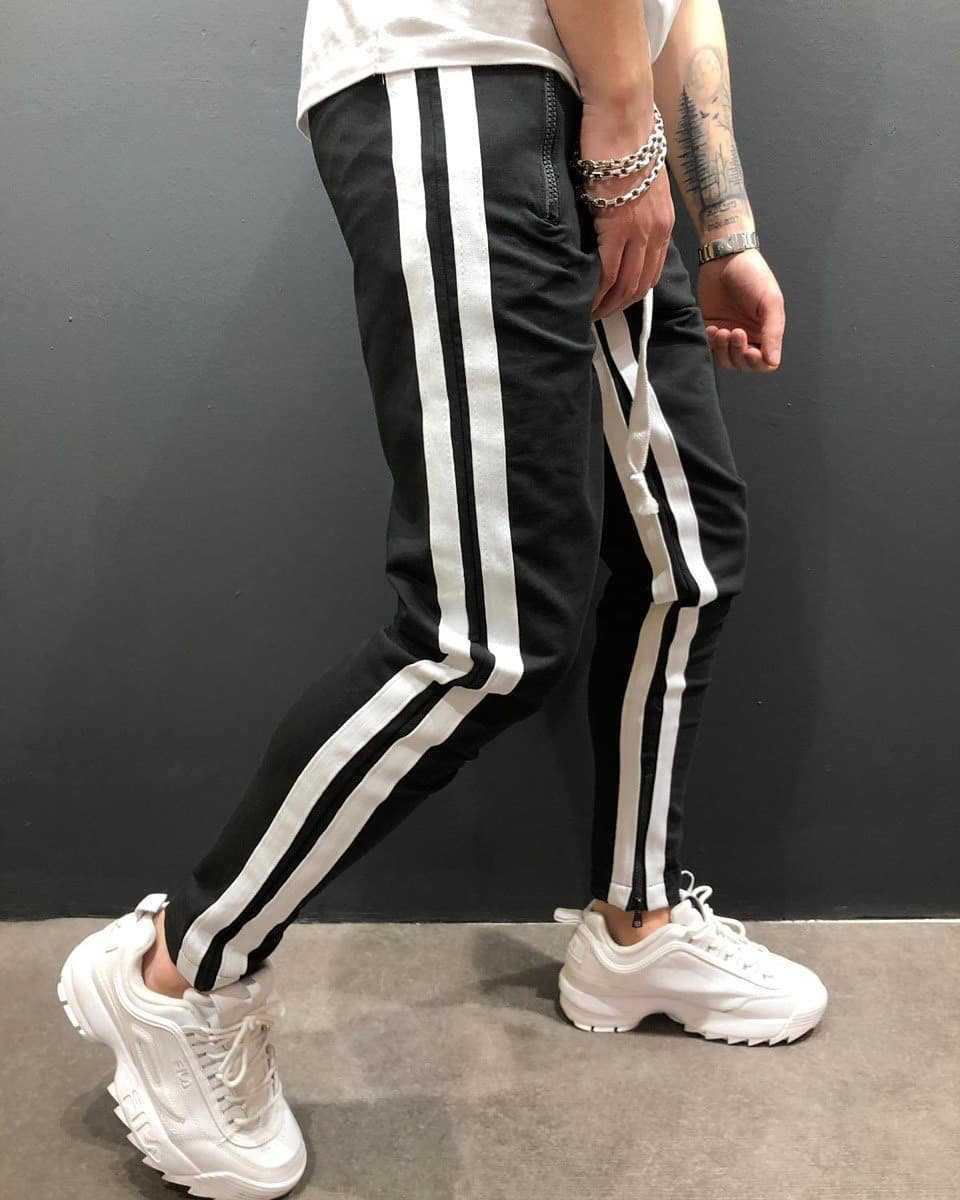 Men Sports Zipper Casual Pants - Glamour Gale