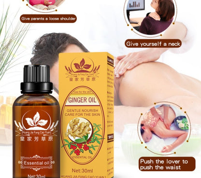 HJFCY - Ginger Body Back Moisturizing Massage Essential Oil