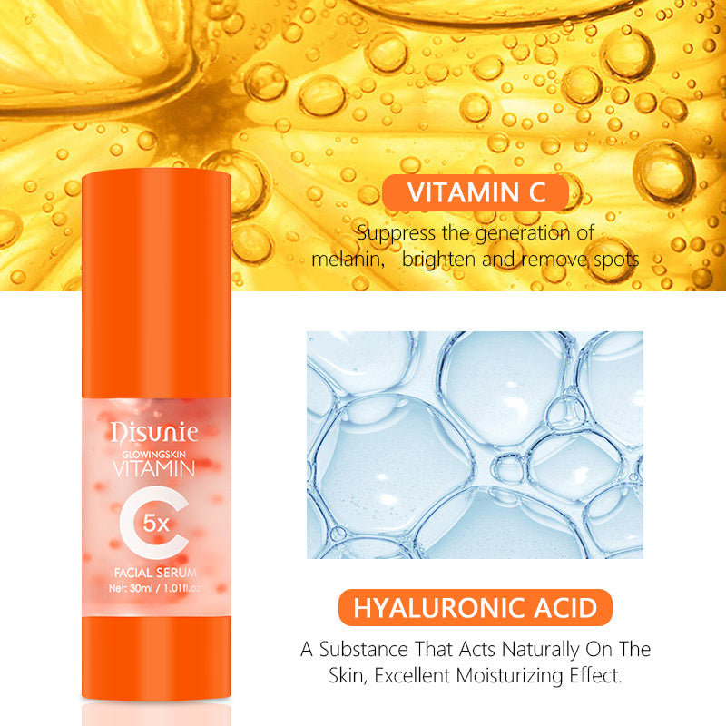 DISUNIE - Vit C Face Serum Facial Whitening Brightening Hyaluronic Acid Collagen Vitamin C Dark Spot Corrector Anti-Aging Serums For Face