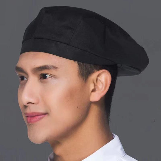 Chef Hat Male Baseball Cap Waiter Beret Female Hotel Kitchen Hot Pot Restaurant Work Cap Men And Women Breathable