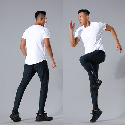 Summer Thin Ice Silk Sports Quick-drying Outdoor Casual Men's Trousers