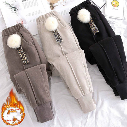 Larger Children's Cotton Woolen Cloth Trousers