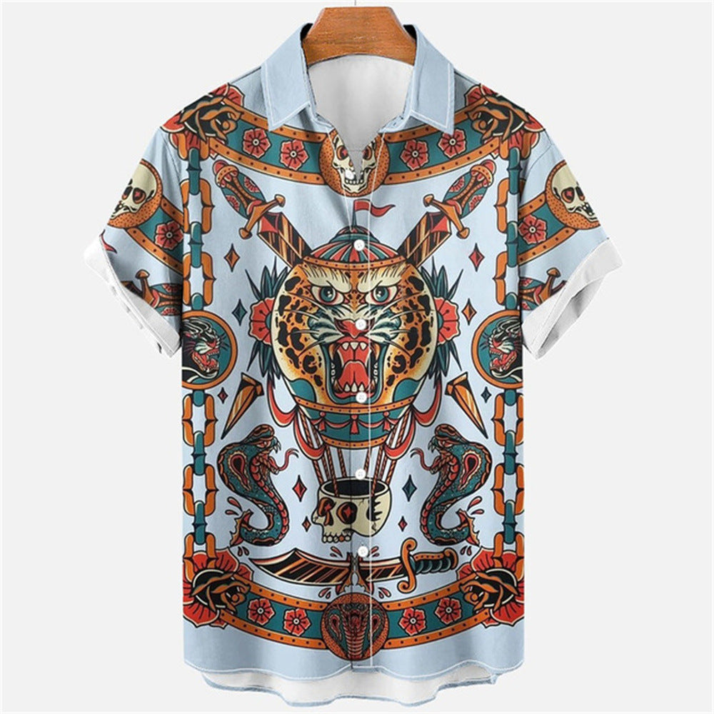 3D Myth Retro Animal Hawaiian Shirt