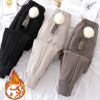 Larger Children's Cotton Woolen Cloth Trousers