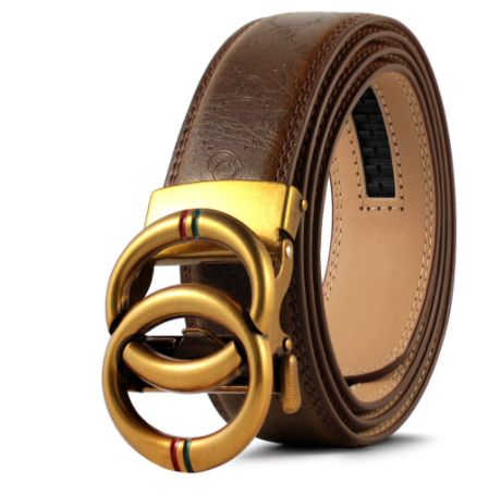 Automatic Alloy Buckle Cowhide Men's Belt