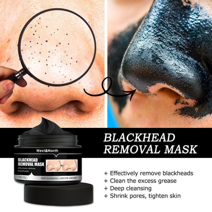 WEST & MONTH:  Blackhead Removal Mask, A Peel-off Type Charcoal Deep Cleaning Mask