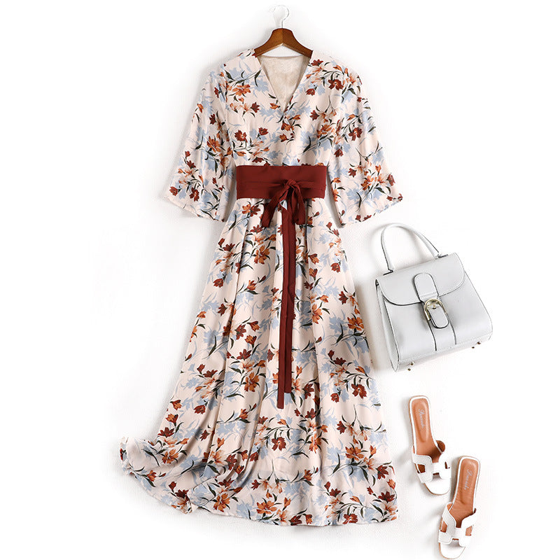 Floral chiffon dress