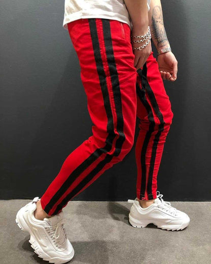 Men Sports Zipper Casual Pants - Glamour Gale