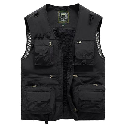 Men's Outdoor Work Clothes Vest Multi-pocket Jacket