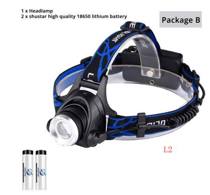 USB Charging Built-in Smart Sensor Head-mounted Outdoor Fishing Headlight