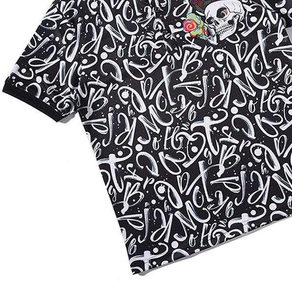 Men's Lapel Pullover Print Short Sleeve