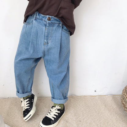 Children's ins versatile jeans