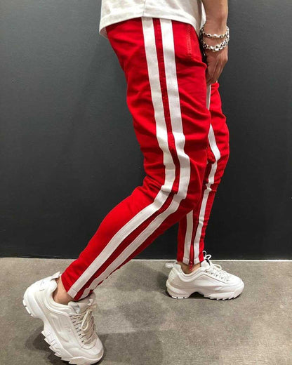 Men Sports Zipper Casual Pants - Glamour Gale