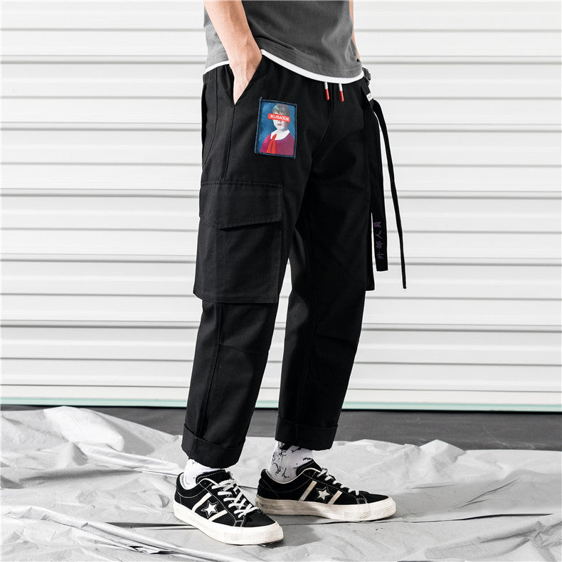 Men's overalls straight pants