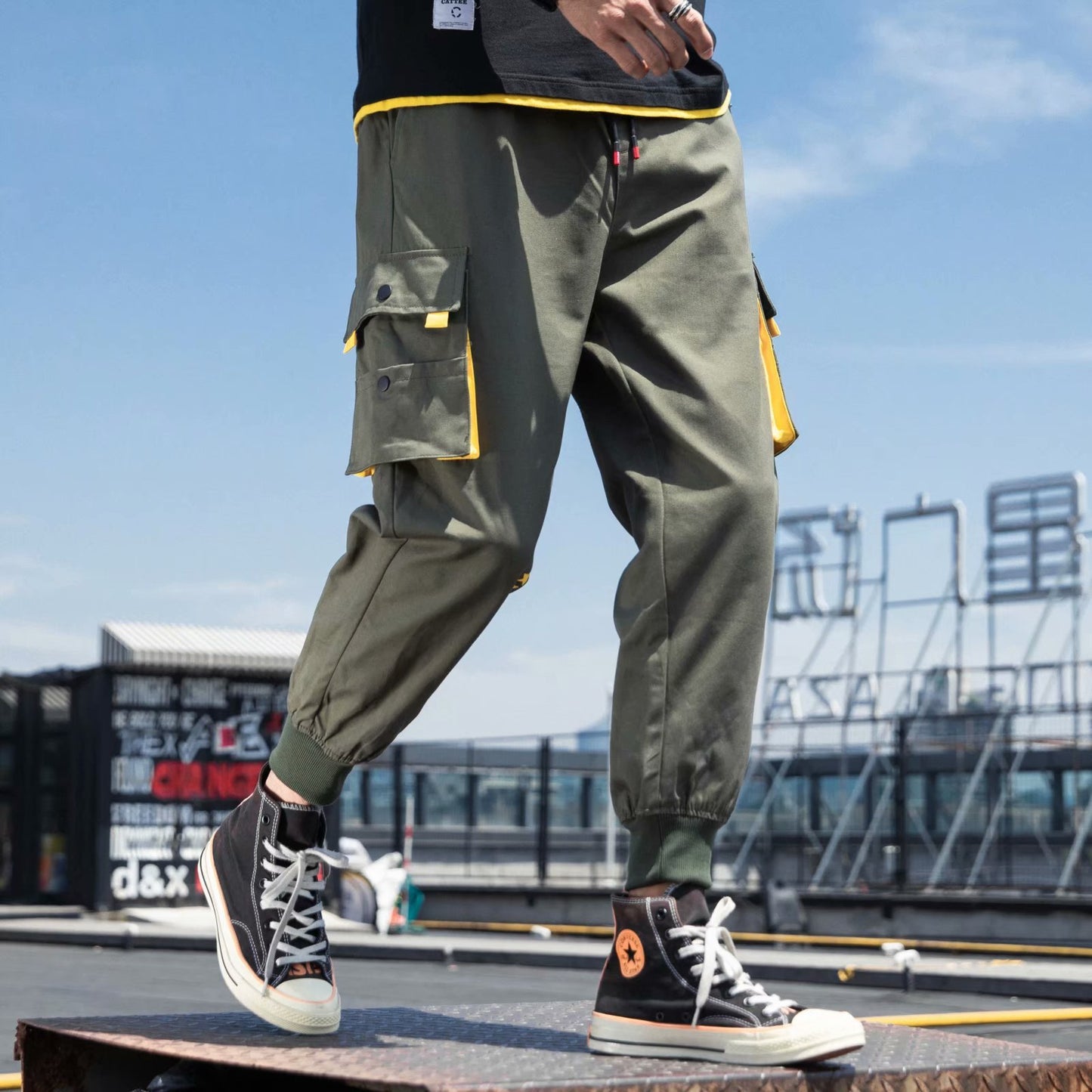 Loose legged sport spring and autumn long pants