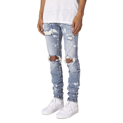 Ripped Men's Jeans Fashion Slim Stretch