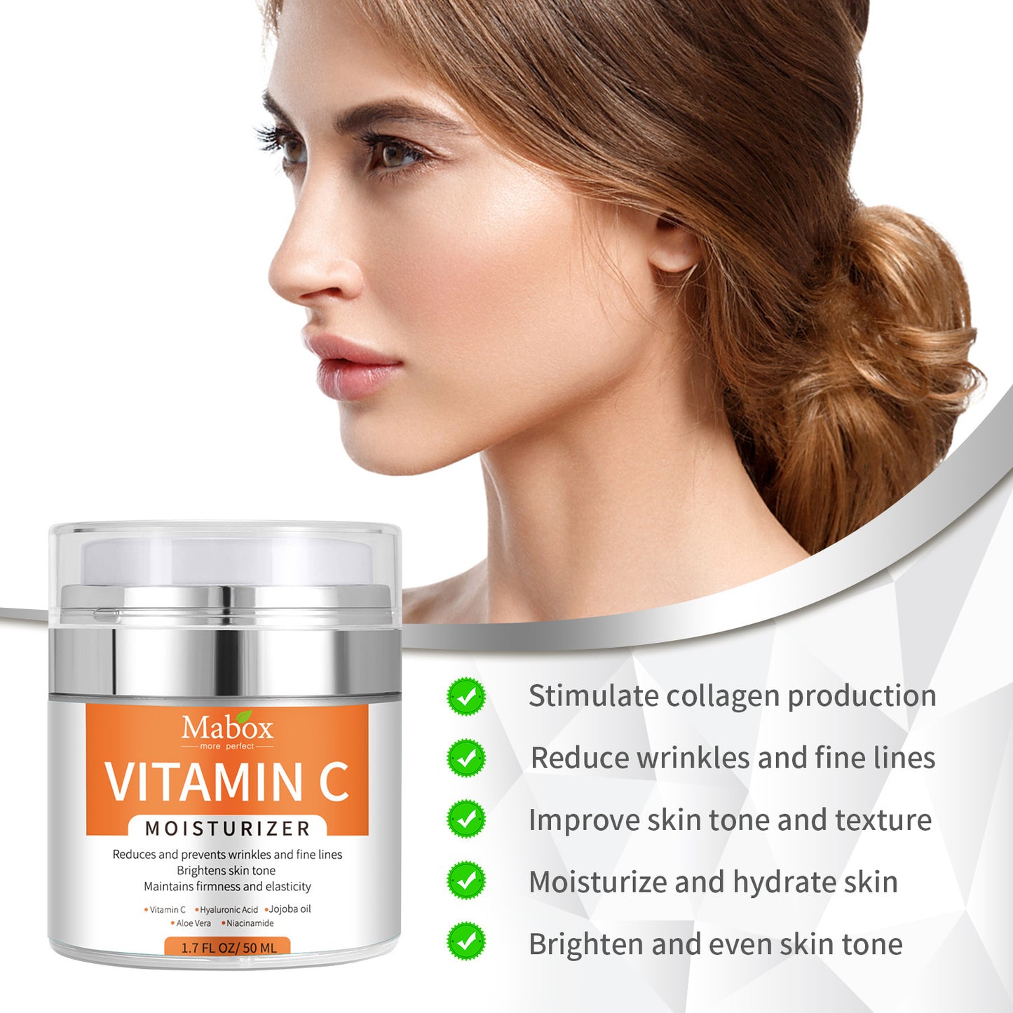 MABOX: Moisturizing Deep Hydrating X New Vitamin C Cream