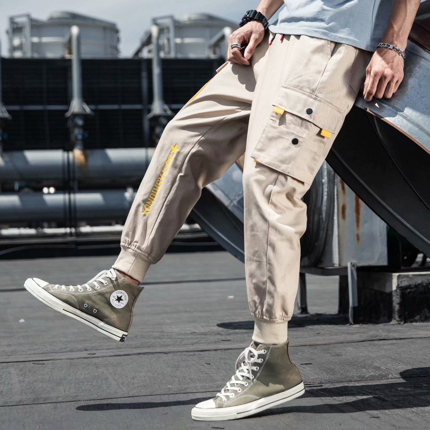 Loose legged sport spring and autumn long pants