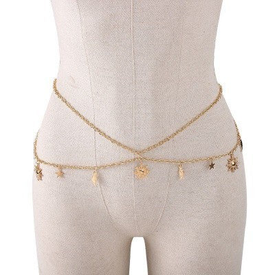 Women's Waist Chain Gold Versatile And Fashionable