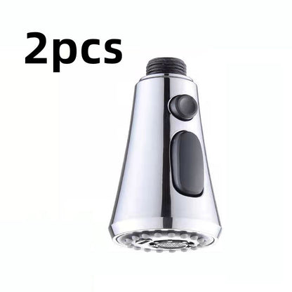 Universal Pressurized Faucet Sprayer Anti-splash 360 Degree Rotating Water Tap Three Stall Water Saving Faucet Nozzle Adapter