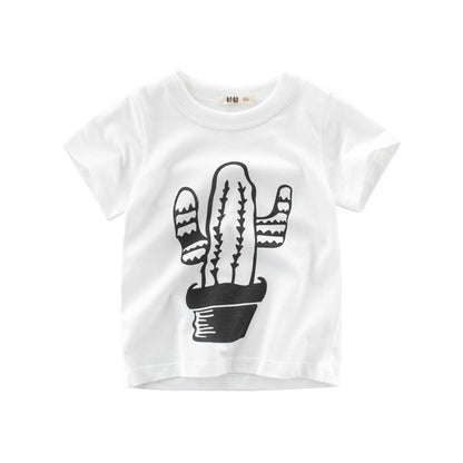 Summer Boys' New Style Children's T-Shirt Short Sleeve Top