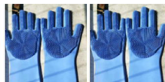 Silicone dishwashing gloves pet brush gloves