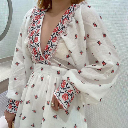 Printed floral dress