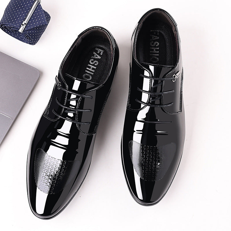 Men's Low-top Pointed Toe Business Leather Shoes