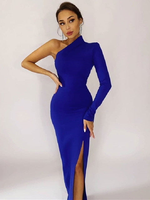 High Slit Slim Fit Party Party Temperament Sheath Dress - Glamour Gale