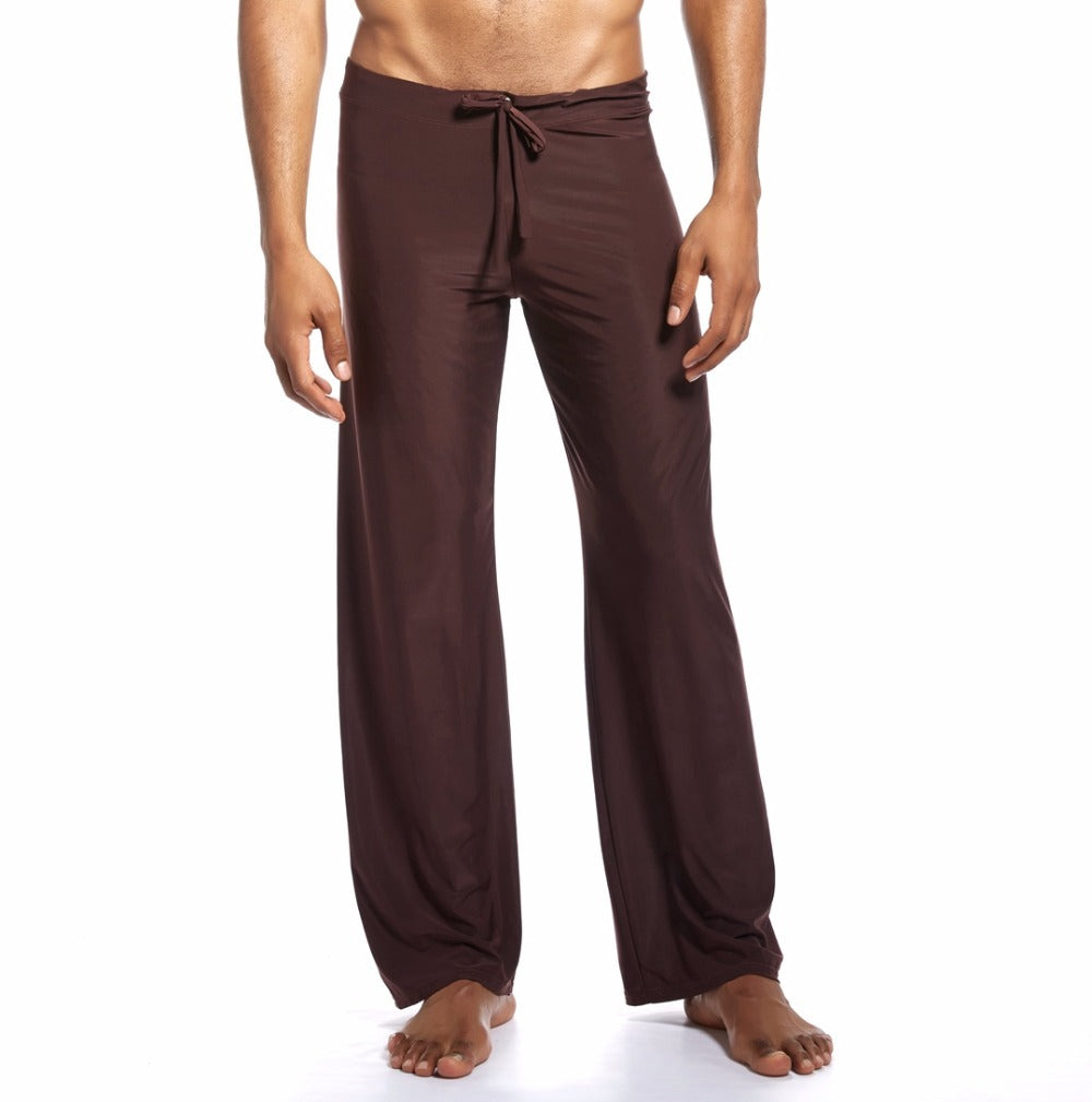 Home trousers silky loose home trousers