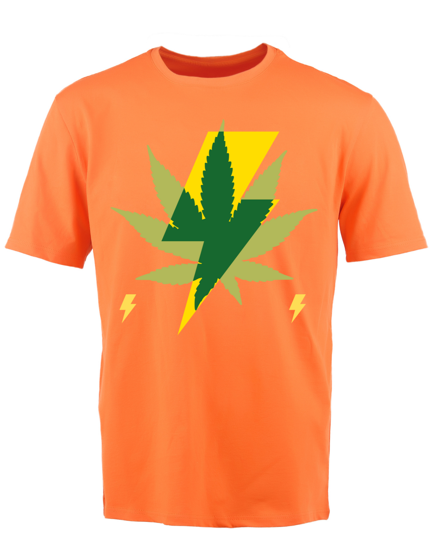 Weed Leaf Lightning Bolt