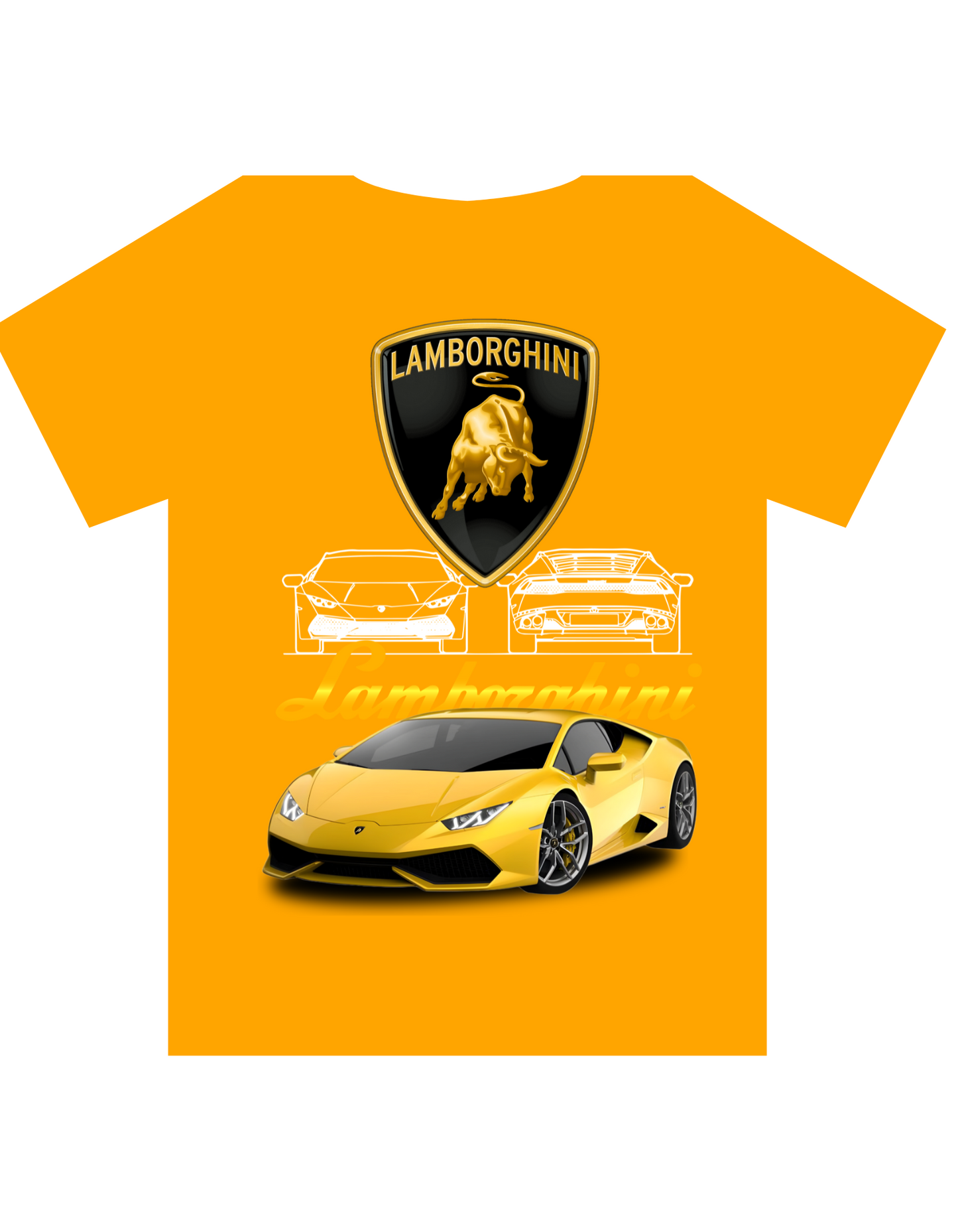 Gold Lamborgini