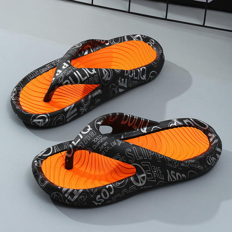 Men's And Women's Fashion Outdoor Thick Non-slip Clip Feet Slippers