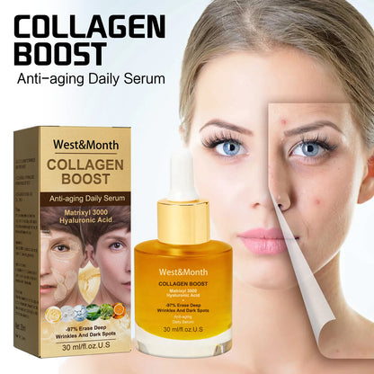 WEST & MONTH - Collagen Anti Wrinkle Essence To Fade Spots, Repair Skin Barrier, Moisturize And Moisturize, wrinkle treatment - Glamour Gale wrinkle treatment