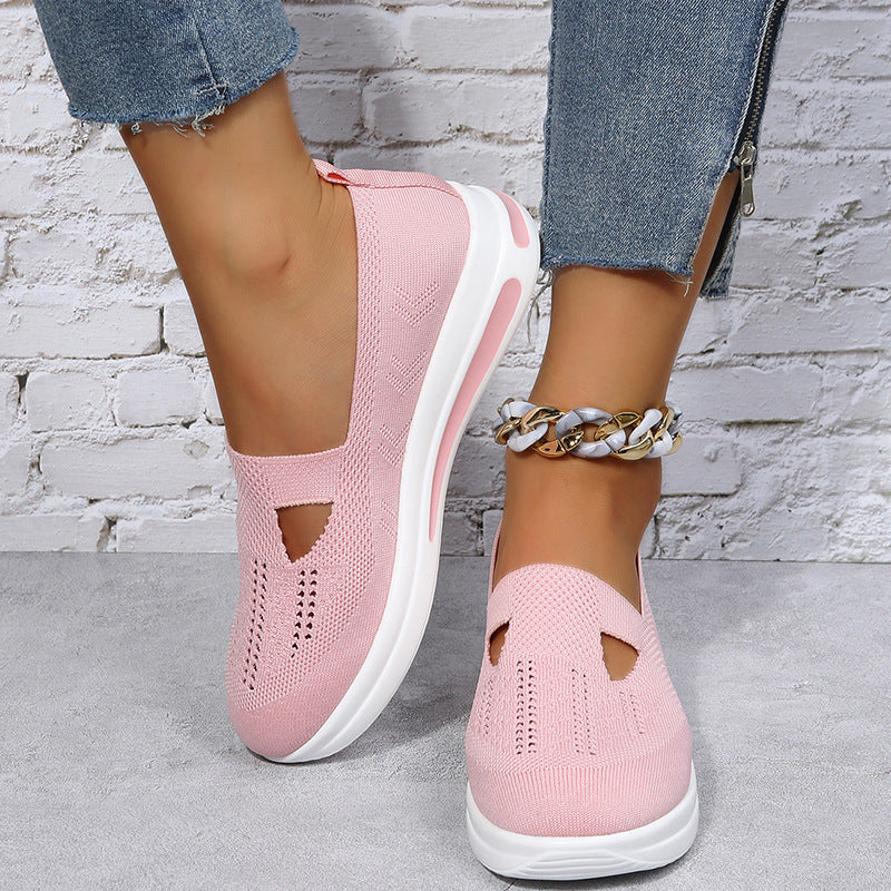 Flat Platform Wedge Casual Sneakers