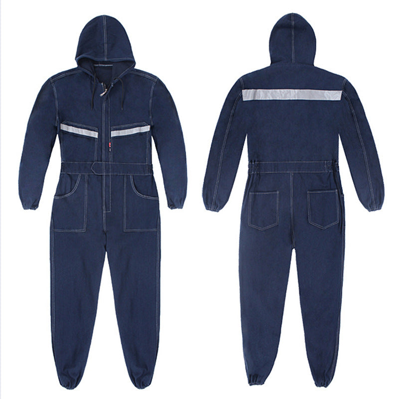 One-piece Denim Overalls Suit Men - Glamour Gale