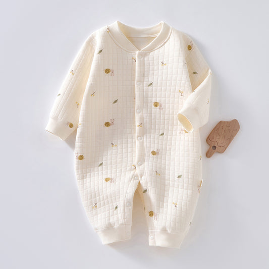 Baby Warm Jumpsuit Autumn And Winter Quilted Clothes