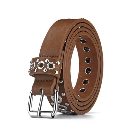 Fashion All-match Air Hole Hollow Decoration Belt