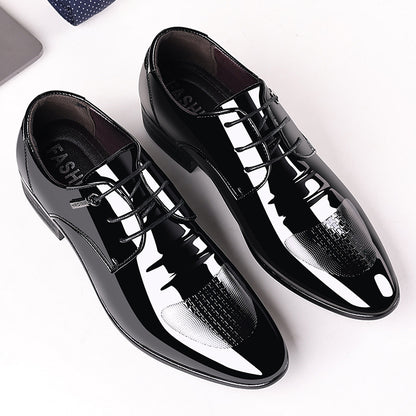 Men's Low-top Pointed Toe Business Leather Shoes