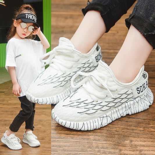 Children's Leisure Fish Scale Mesh Breathable Sneakers