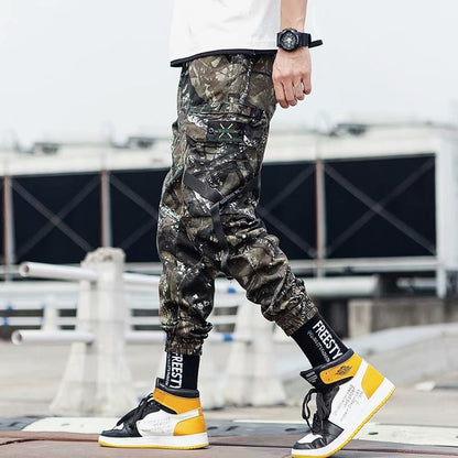 Men's Camouflage Cargo Pants Loose Harem Pants