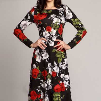 Vintage floral print dress