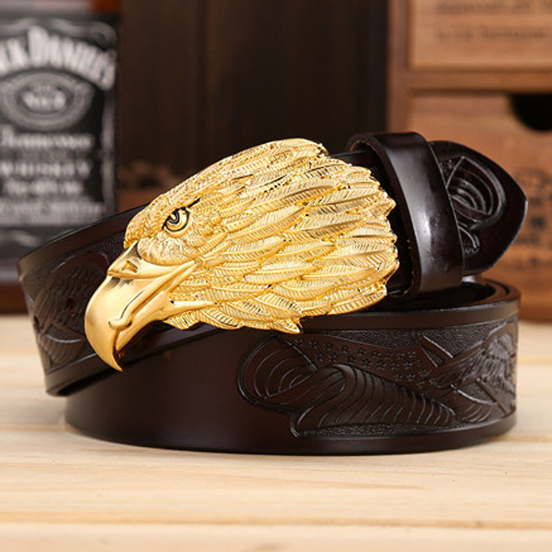 Men's Fashion Eagle Leather Belt