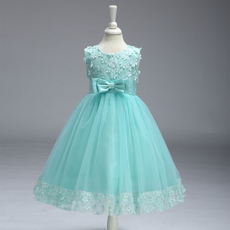 Summer Skirt Kids Girls Princess Tutu Flower Children Wedding Dress Wholesale Show Skirt