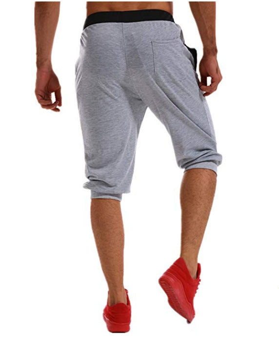 Men's Casual Sports Slimming Color-matching Fitness Jogging Shorts