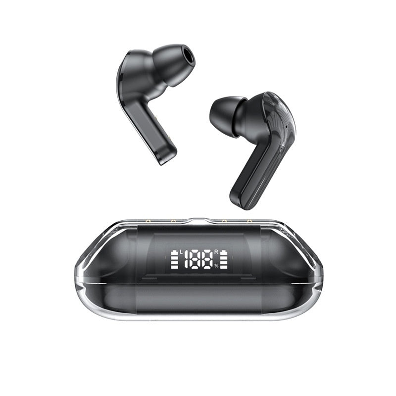 Wireless Digital Display Bilateral Stereo Transparent Bluetooth Headset