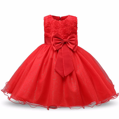 Princess Flower Girl Dress Summer Tutu Wedding Birthday Party Dresses - Glamour Gale