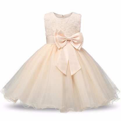 Princess Flower Girl Dress Summer Tutu Wedding Birthday Party Dresses - Glamour Gale