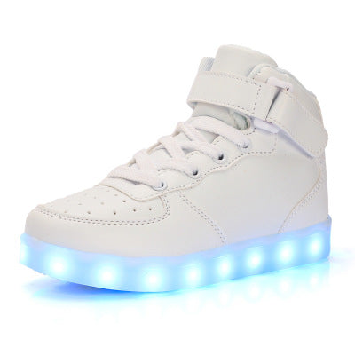 High-top radiant shoes