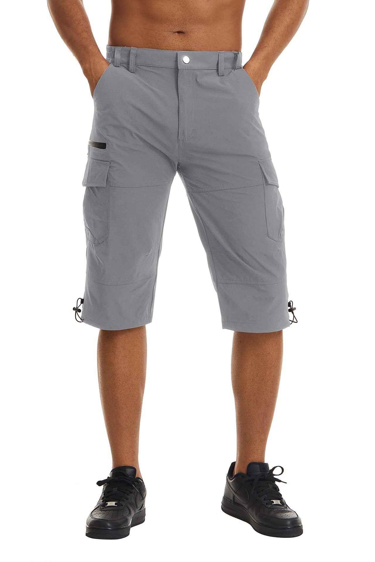 Summer Cropped Trousers For Men Thin Loose Casual Straight Pants Outdoor Sports - Glamour Gale